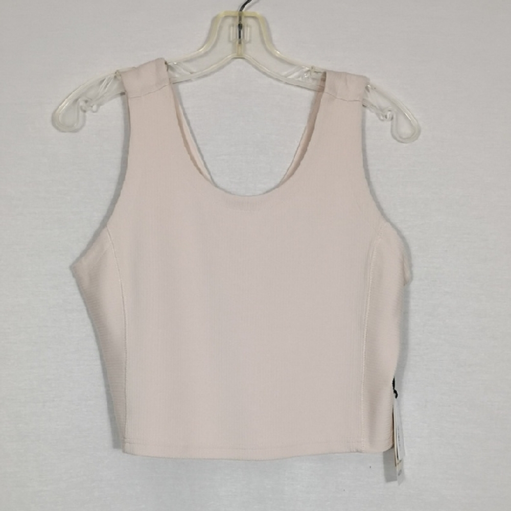 NWT Kyodan Womens Crystal Gray Tank Top W/ Back V Neck Line & Side Insert Sz XL